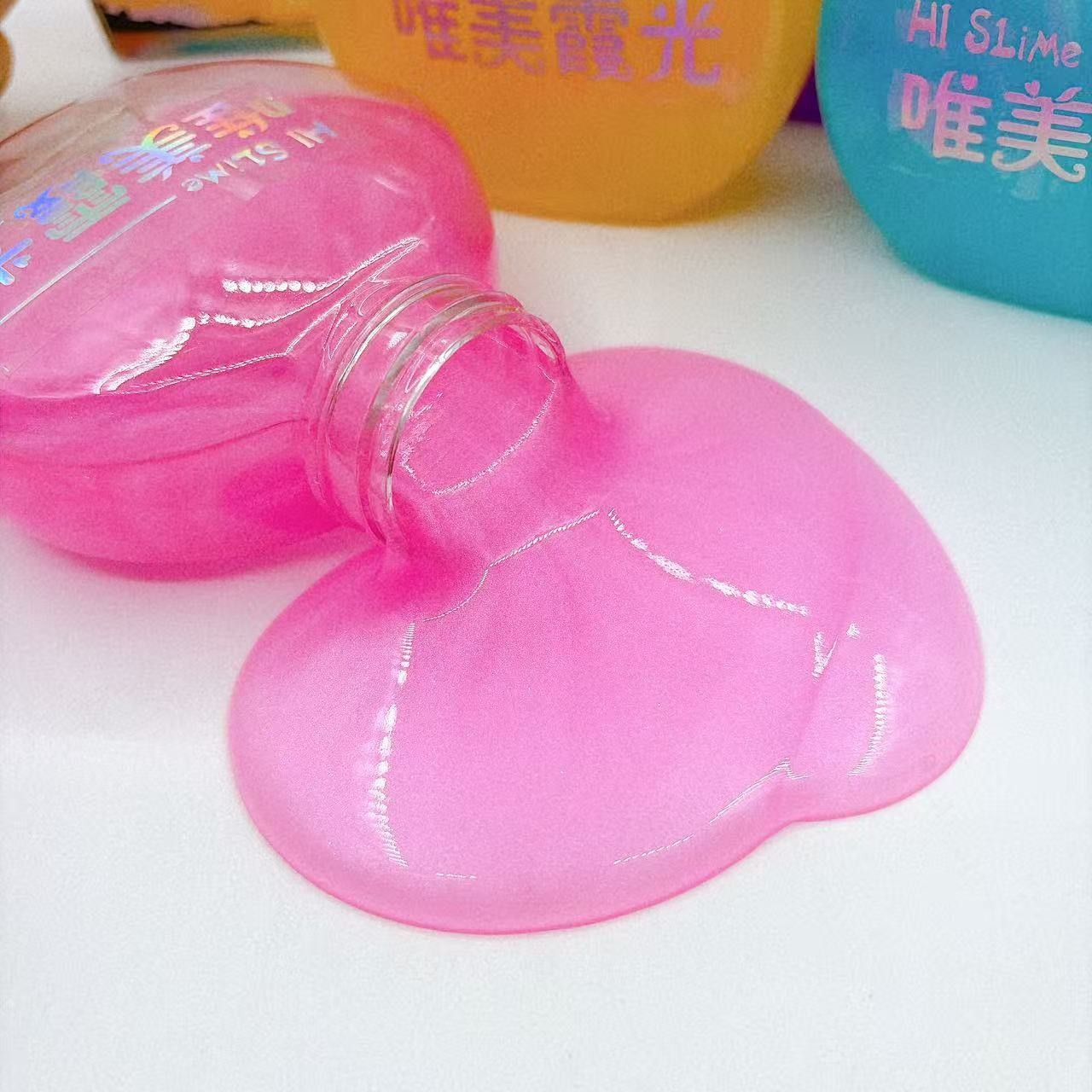 Juguetes infantiles de color perla brillante agua falsa brillante brillante slime nuevo lodo de color de la nariz abrazar la leche espuma de lodo al por mayor