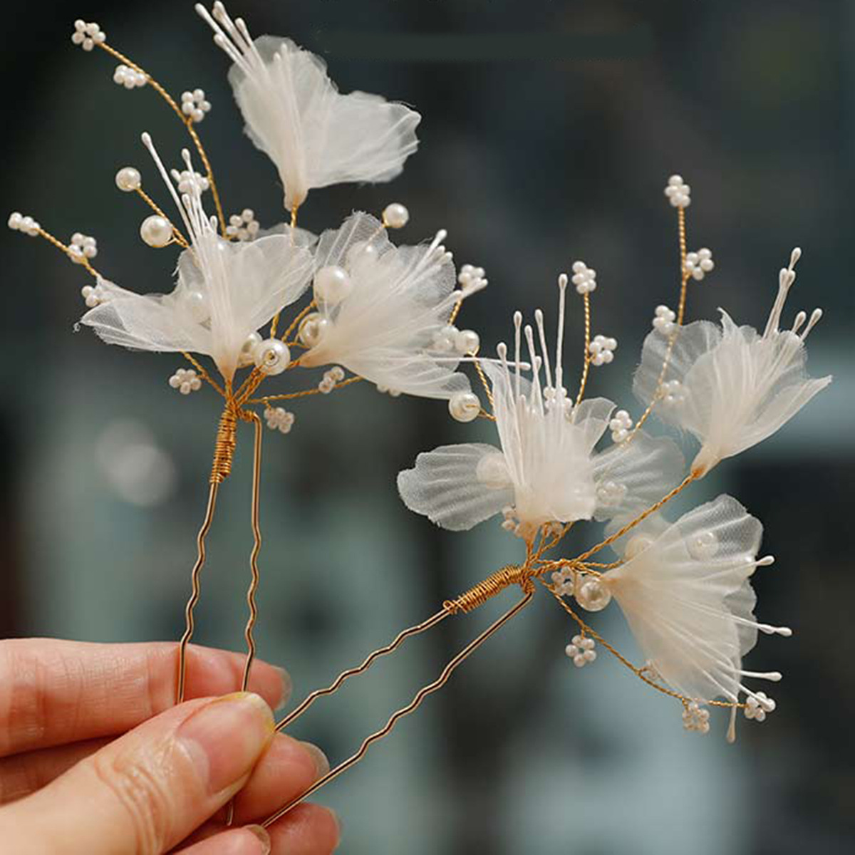 Women's Gender Elegant Style Elegant Lady Flower Metal Hairpin