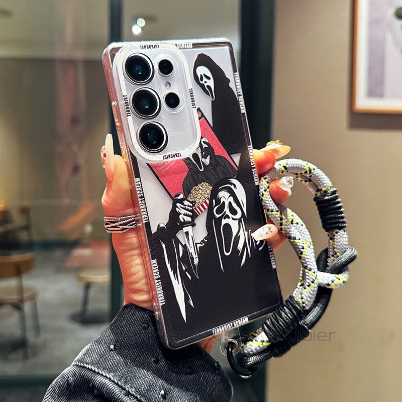 Fashionable Brand Ghost Suitable for Samsung A82 Mobile Phone Case A73/A72 Anime A52S Creative A50S Anti-Fall 5g New Style