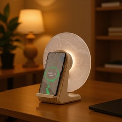 Kuangxiang 多機能ワイヤレス充電器 Bluetooth スピーカーデスクトップ回転雰囲気ナイトライト充電とギフト工場