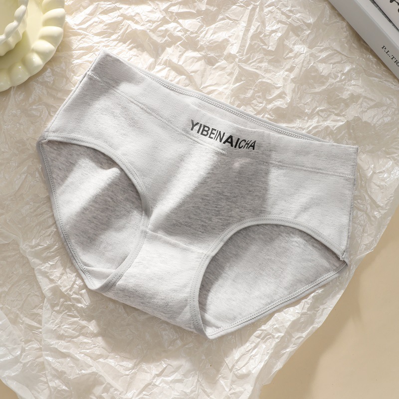 Ropa interior niña algodón verano antibacteriano transpirable entrepierna nueva mujer calzoncillos de cintura media deportiva algodón sin costuras bragas