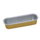 Rectangular Golden 166 Aluminum Foil Lunch Box 200ml Cheese Cake Baked Durian Special Tin Paper Box Disposable Take-out