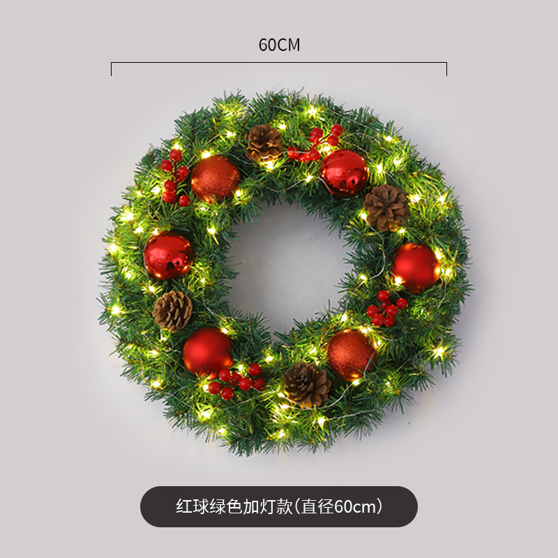 Amazon popular guirnalda de Navidad ratán 40/50/60cm decoración de Navidad Garland decoración escena diseño