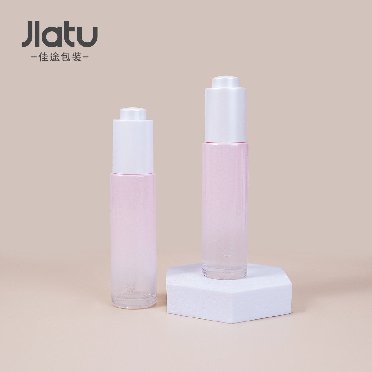 30ml 병 흰색 프레스 드립 펌프; 가벼운 병 (색상을 사용자 정의 할 수 있음); 유리