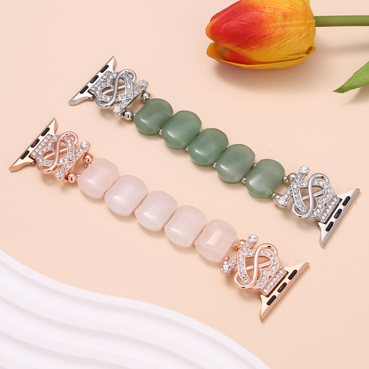 Natural stone suitable for iwatchS10/9/8 elastic rope design Apple…