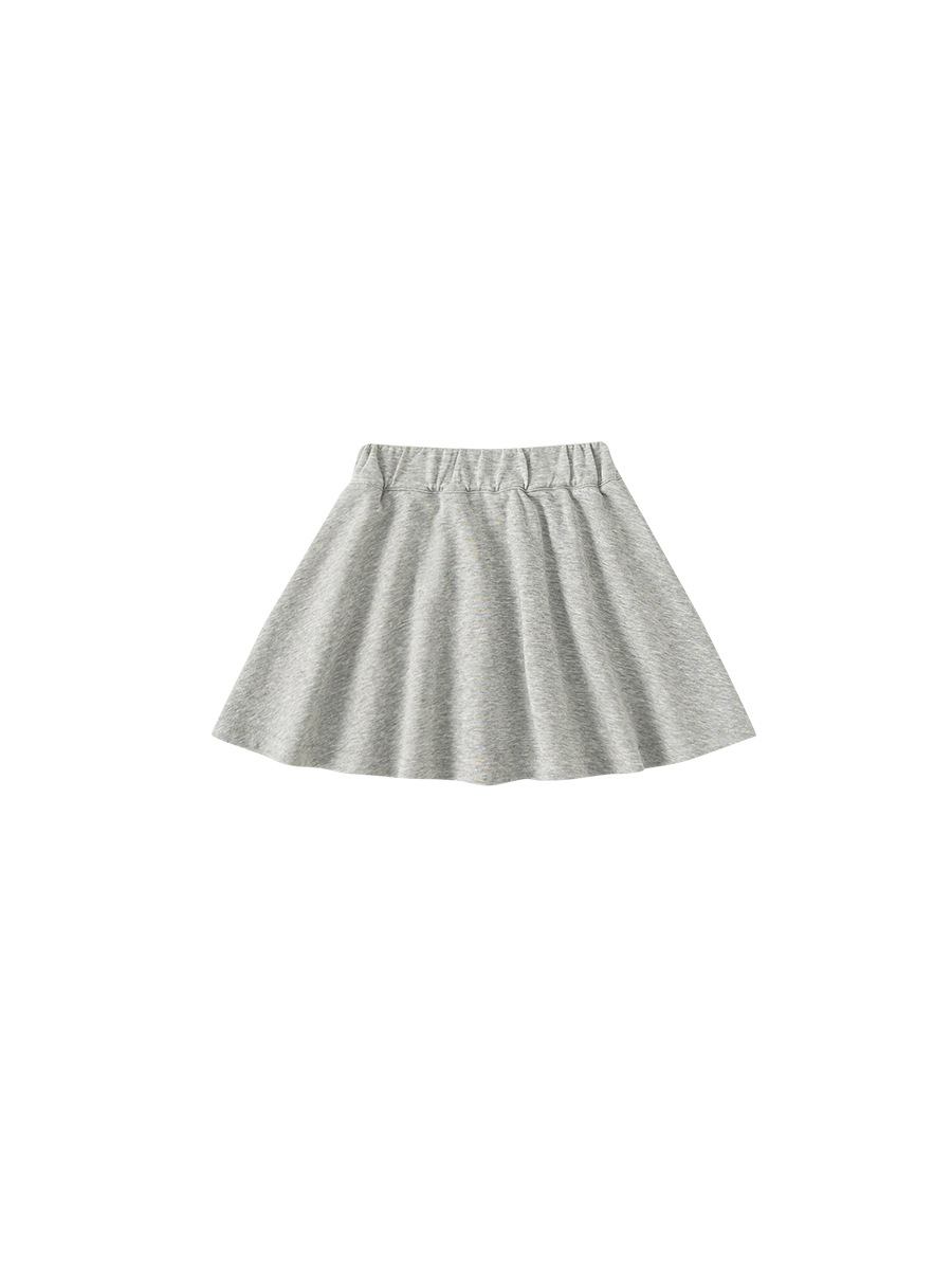 Yubao ropa infantil primavera nueva falda de corto de color sólido para niñas coreanas falda de primavera y verano para niños