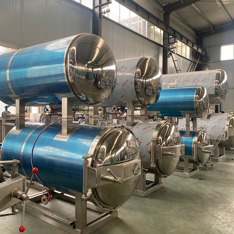 饮料杀菌釜 肉罐头杀菌设备 盛华机械喷淋式灭菌锅