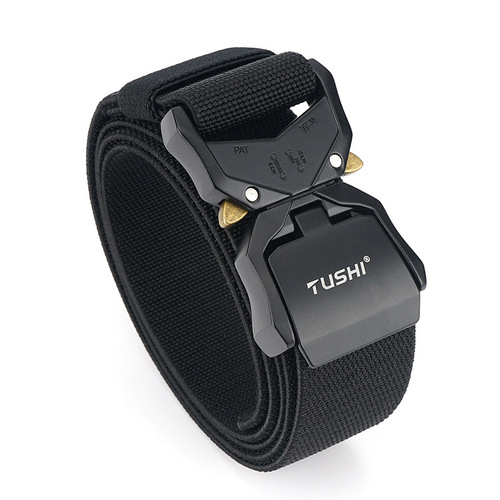 Dropshipping new alloy Cobra tactical belt for young men training canvas belt nylon outdoor pants belt