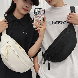 New Chest Bag Crossbody Versatile Simple Casual Backpack Sports Shoulder Niche Portable Nylon Waist Bag Mobile Phone Hanging
