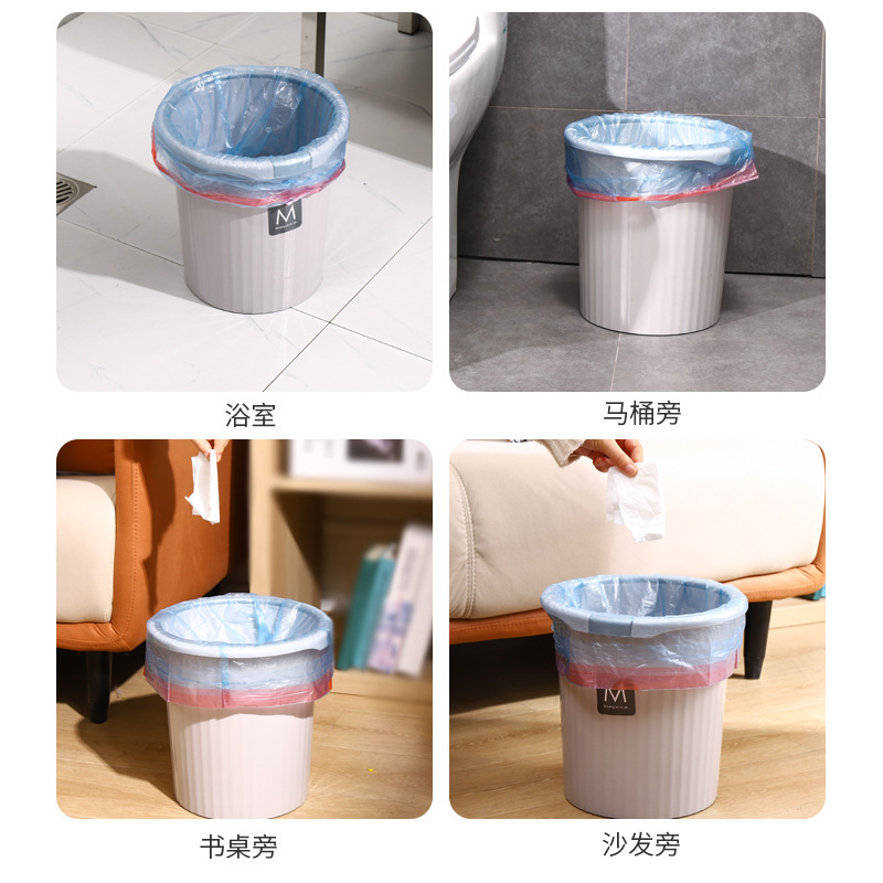 Automatic handheld disposable black big plastic garbage bag for home…
