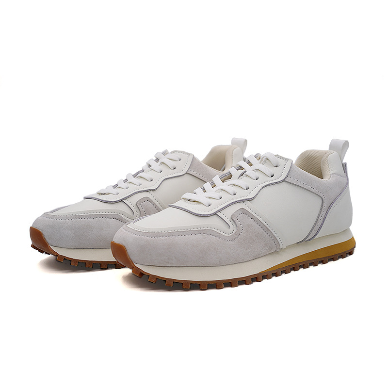 Baskets blanches homme chaussures de sport décontractées mode_voghion.com