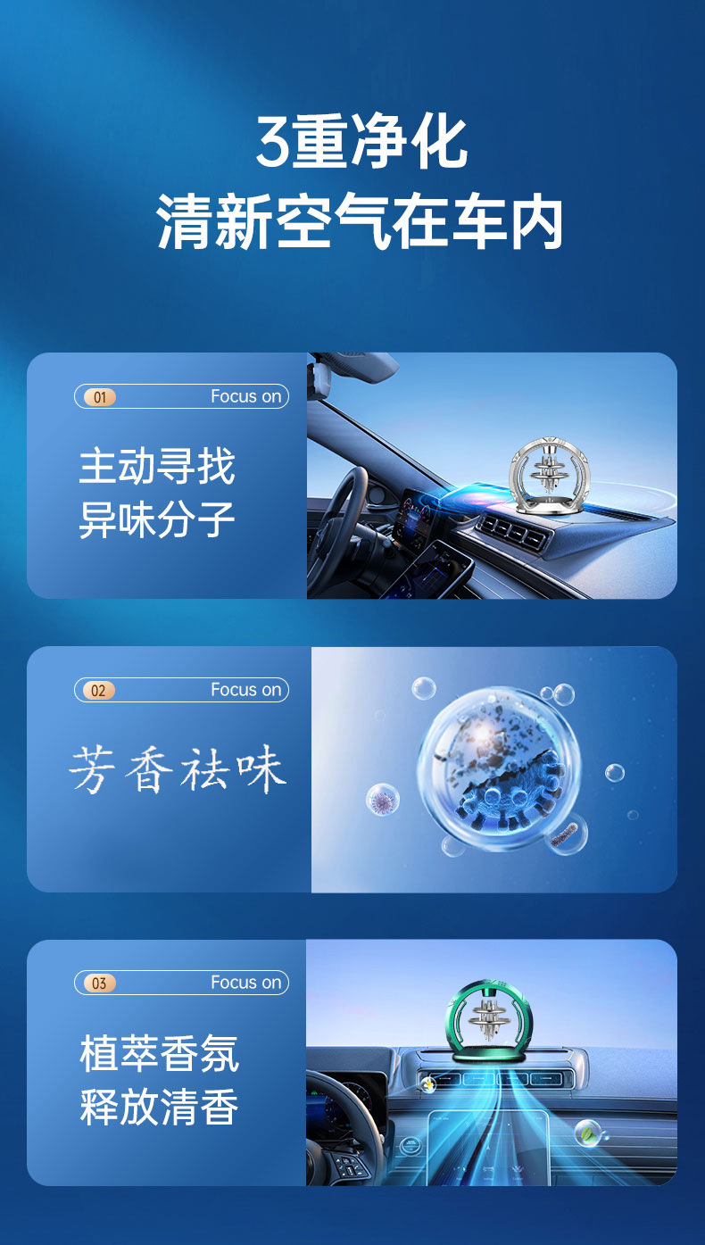 车载太阳能悬浮香水摆件创意天空之城中控台新款香薰座香氛跨境品详情6