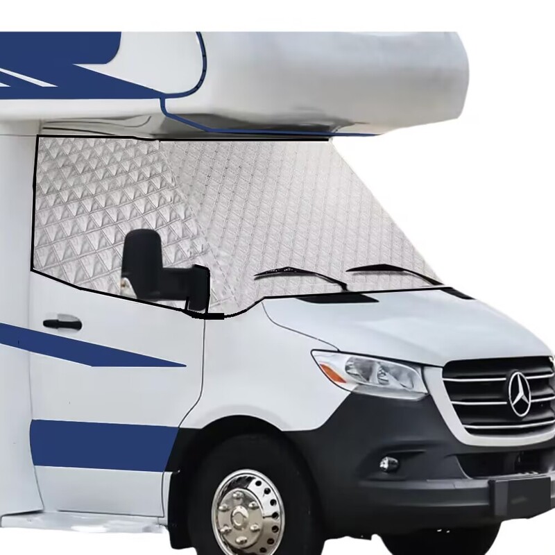 Camping Car Fiat Ducato Rv Windshield Cover Thickened Aluminum Film Composite Cotton Rv Anti-Frost Cover Sunshade Camping Car Fiat Ducato Rv Windshield Cover Thickened Aluminum Film Composite Cotton Rv Anti-Frost Cover Sunshade