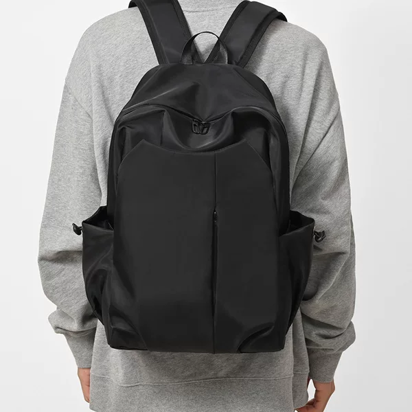 Backpack solid color simple fashion Joker backpack computer bag outdoor travel business leisure student bag wholesale