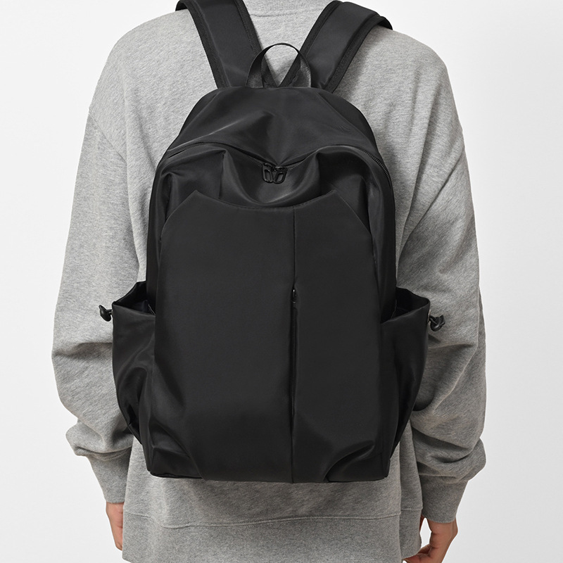 Backpack solid color simple fashion Joker backpack computer bag outdoor travel business leisure student bag wholesale