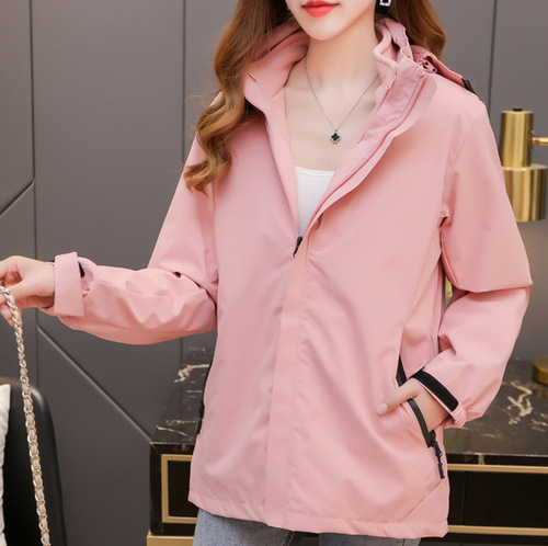 Three-in-one jacket with printed embroidered LOGO for men and women, winter waterproof outdoor sports jacket, school uniform manufacturer wholesale