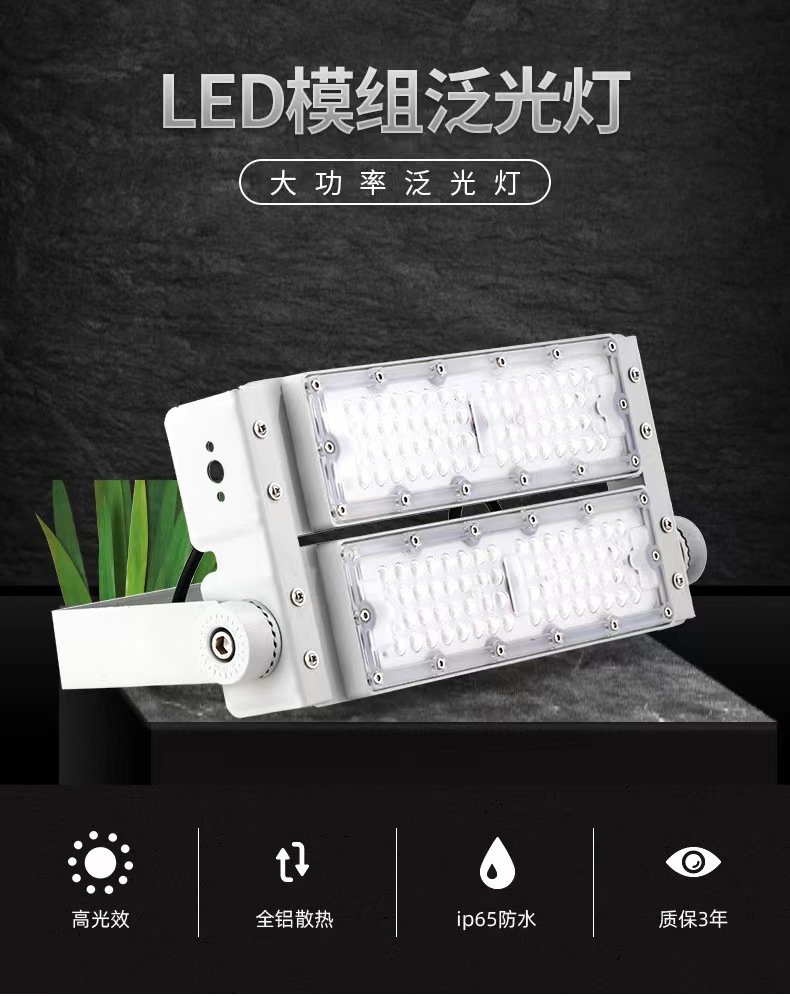 LED投光灯隧道灯50W100W150W200W300W400W500W模组球场灯泛光灯详情1