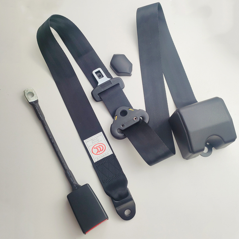 Universal emergency lock three-point safety belt automatic retractable car bus return driving seat safety belt