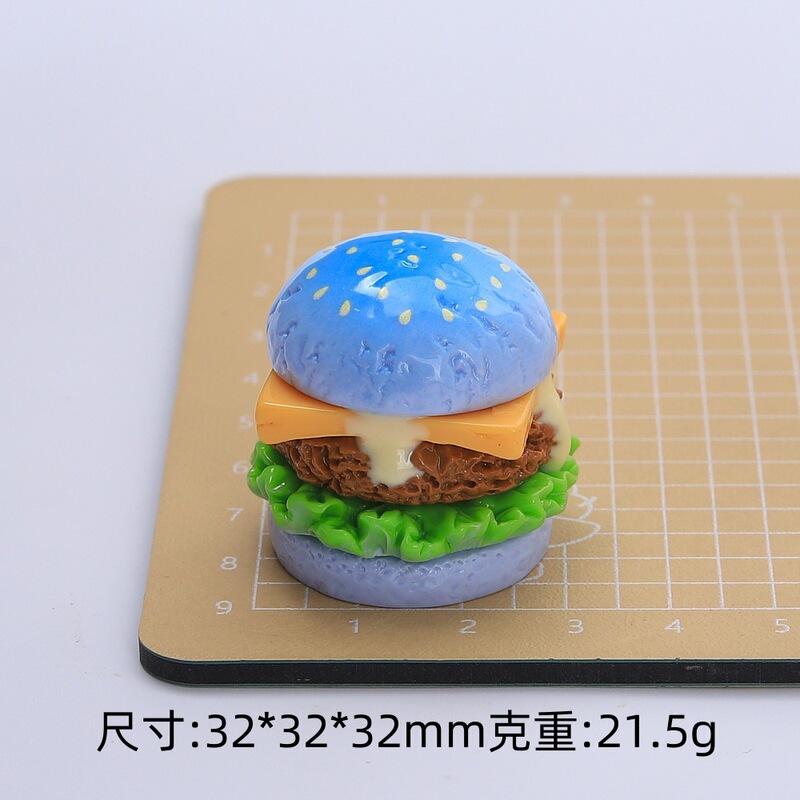 立体多色汉堡食玩创意手工diy奶油胶树脂配饰小配件饰品材料批发|undefined