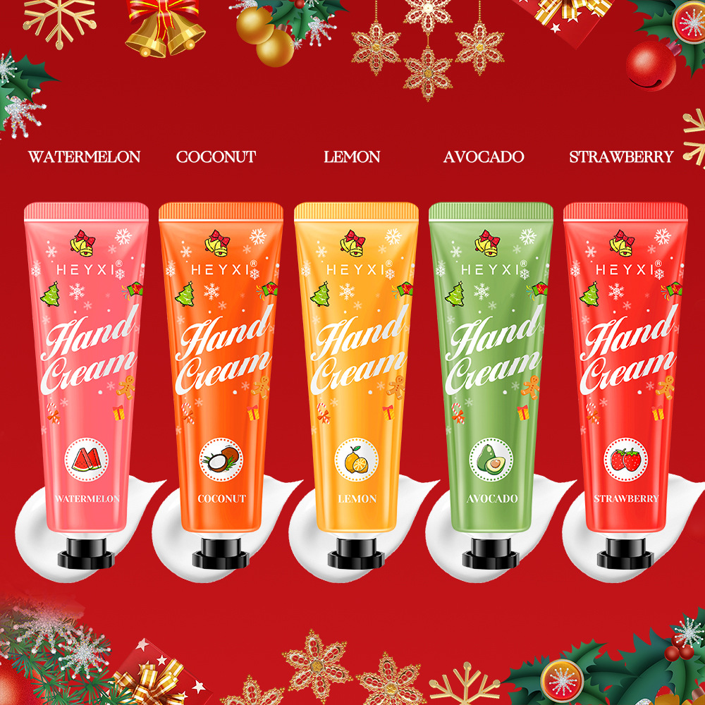 Expansión transfronteriza HEYXI Han-Chao set de crema de manos hidratante de Navidad, crema de manos de comercio exterior