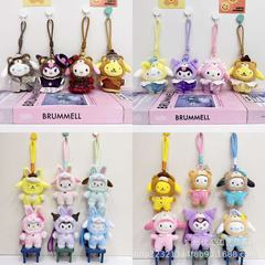 新品サンリオクロミぬいぐるみぬいぐるみ手首ひもキーホルダー卸売かわいいかばんストラップ人形