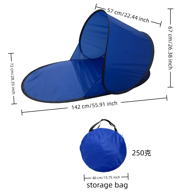 One-Second Quick-Opening Automatic Pop-Up Beach Tent, Sunshade Canopy for Park and Outdoor Use, Sun Protection