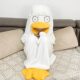 Internet Celebrant Silver Soul Elizabeth Coral Fleece Winter Nightgown Women's Funny Cute Duck Thickened Fleece-lined Men's and Women's Same Style