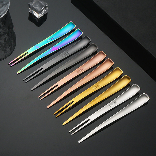 304 stainless steel fruit fork, dessert fork, dual-purpose fork, dessert spoon, ice cream spoon, stirring spoon, moon cake fork
