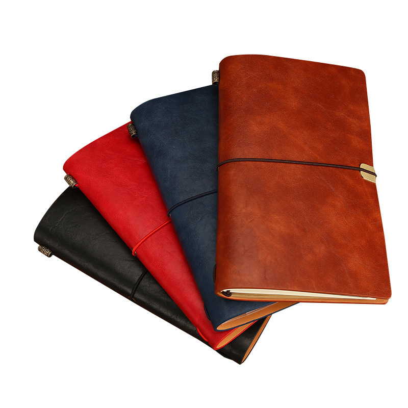 Imitation leather retro loose-leaf hand...