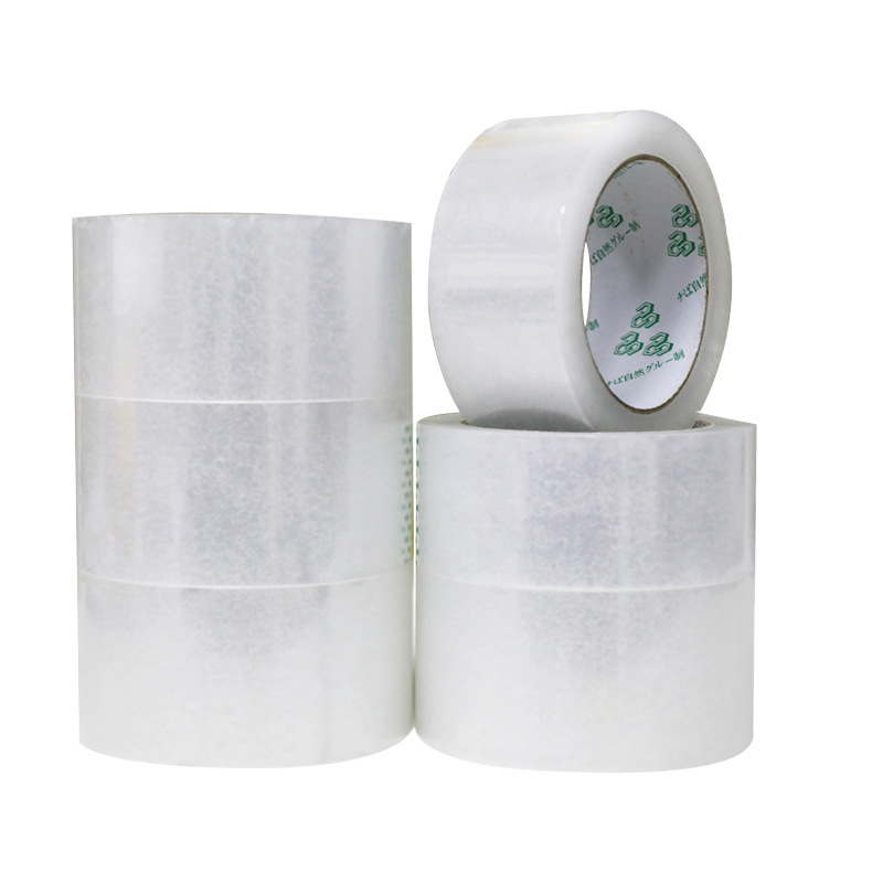 Venta directa de fábrica de cinta transparente al por mayor gran volumen transparente de ancho de rollo grande de 4,5 cm de alta viscosidad, embalaje y sellado, pegamento transparente