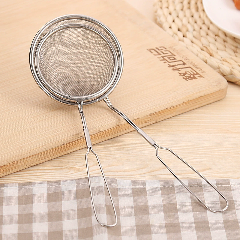 Hanging oil filter oil filter oil residue residue scum, dumbfound gap, household kitchen stainless steel filter, spoon drainage colander