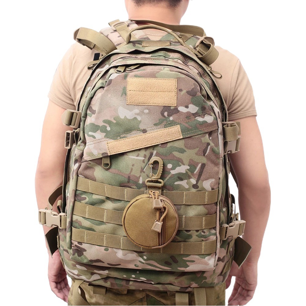 Deportes al aire libre clave colgando bolsa cinturón de accesorios bolsa monedero redondo multi-funcional militar ventilador táctico bolsa de auriculares bolsa