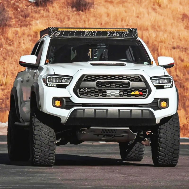 Suitable for Toyota Tacoma 4Runner Tundra Grille Three-Color Small Logo Modified Car Sticker Car Logo