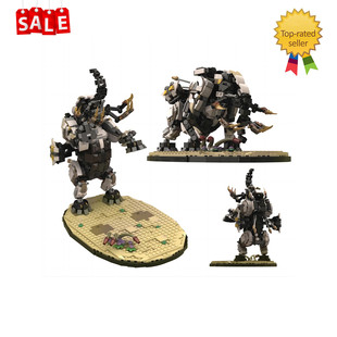 Moc: C9226 Game Monster: Giant Fangs with Terrain Bracket 1203 Particle Count