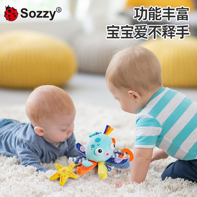 新しい Sozzy 赤ちゃん海洋動物ぬいぐるみミュージカル人形なだめる車吊りベッド吊りベビーカーペンダントおもちゃ|undefined