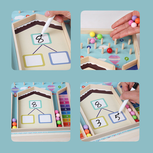 Wooden children's digital toy