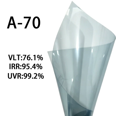 Thickened car window film for light blocking and heat insulation, cross-border glass film, sun protection film, heat insulation film, wholesale manufacturer (Automotive Film) - 152m-1m-a-70