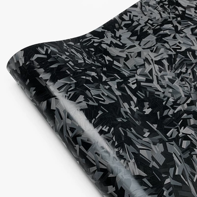 Body sticker — Mirror, Motorcycle Trunk Sticker - pet-light-and-shadow-forged-carbon-fiber-black-30cm30cm