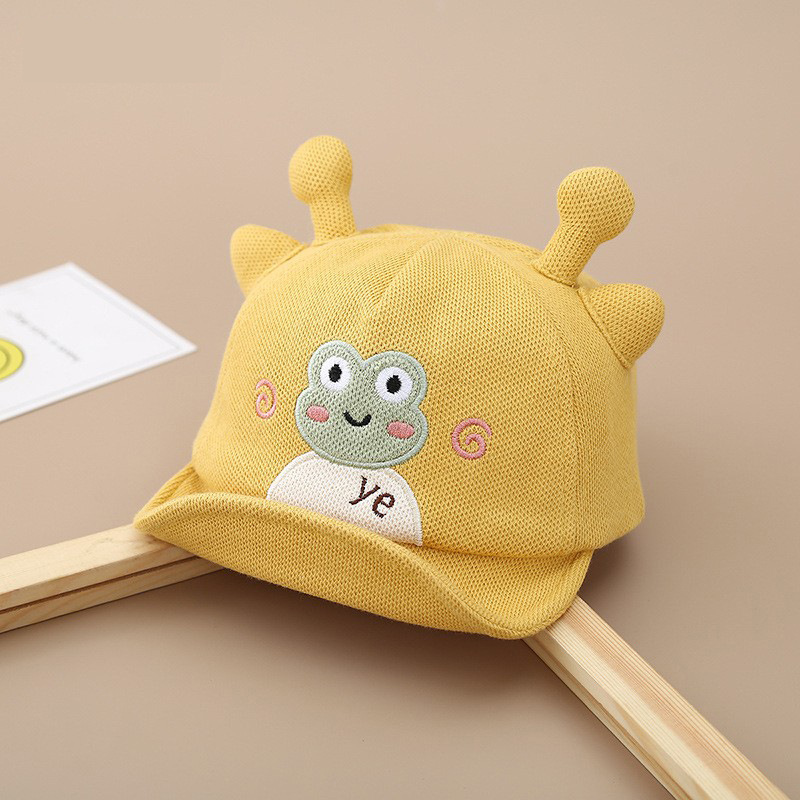 Sombreros para bebés otoño y invierno grueso para bebés pequeños lindos sombreros de rana para niños varones sombreros de lengua de pato primavera y otoño