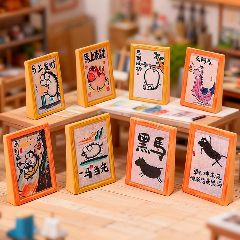 Micro-Landscape Creative Art Photo Frame Shape Resin Crafts Ornaments DIY Decoration Accessories Desktop Small Ornaments