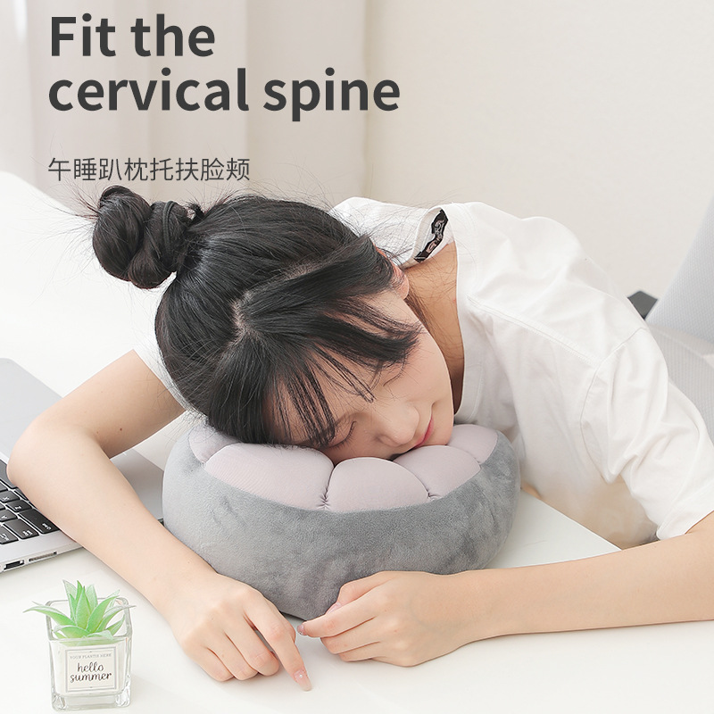 Pea Pod Memory Foam Granule Cervical Pillow - New Particle Travel Pillow Office Nap Pillow Airplane Car Nap Pillow