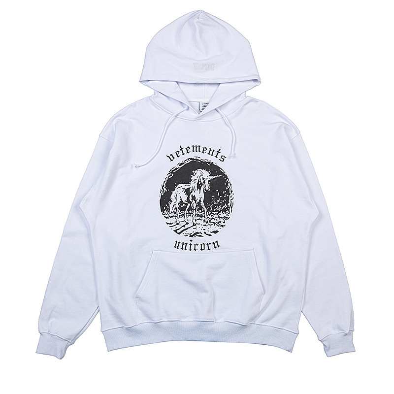 Women's Clothing lucky letter printed washed and distressed long sleeved hooded sweatshirt _voghion.com