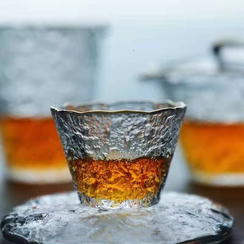 透明玻璃茶杯加厚耐高溫功夫茶具套裝家用泡茶杯養生花茶杯