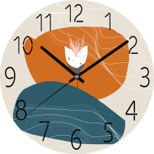 钟表挂钟客厅家用装饰石英钟墙上免打孔时钟艺术静音挂表免打孔