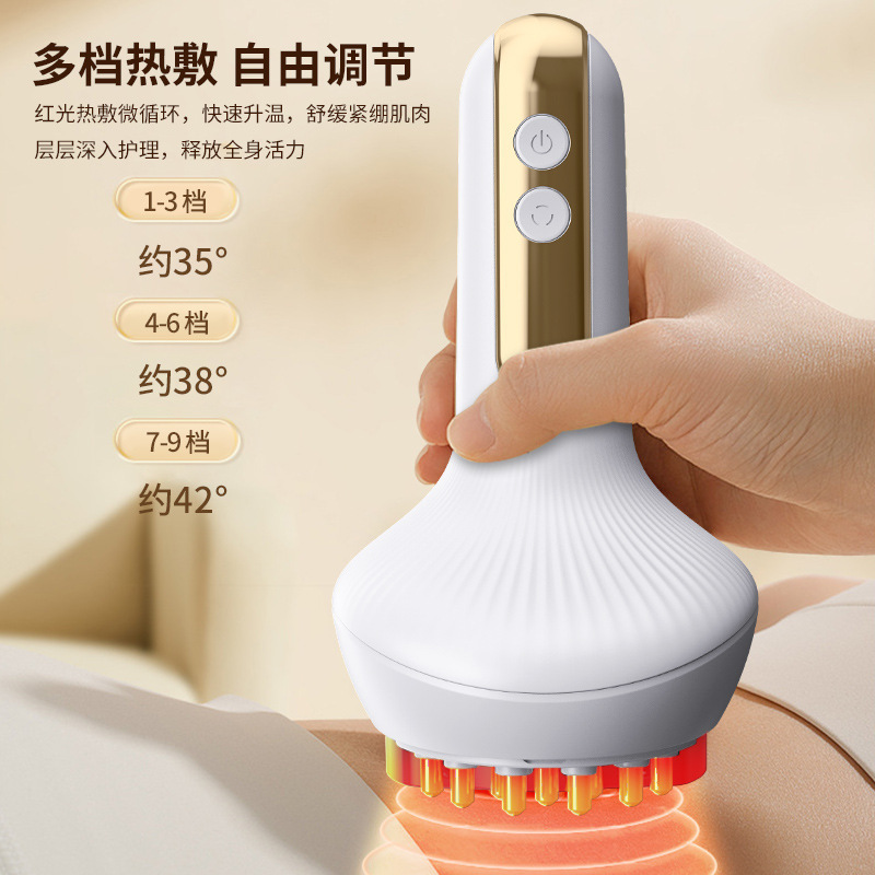 電動経絡ブラシ、カッピング、全身マッサージ、総合的な腱浚渫、脚のブラッシング、おなかと背中のマッサージ用のスクレーピング器具|undefined