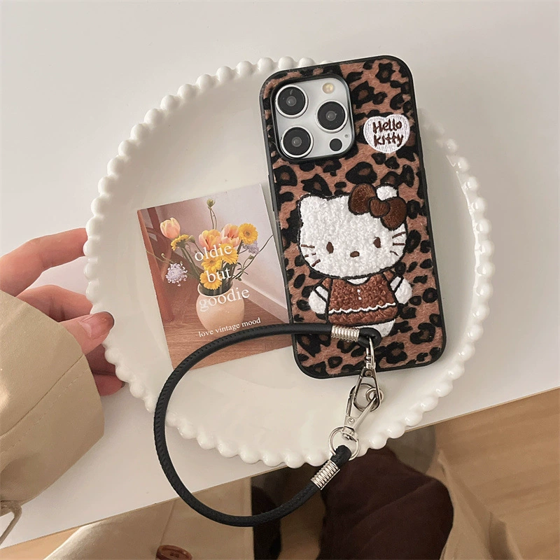 Apple, совместимый iPhone 15, мультяшный чехол для телефона, вышивка, iphone, 15promax, 14