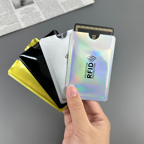 Cross-border spot laser anti-magnetic ID card sleeve aluminum foil bank card sleeve anti-theft anti-RFID shielding card sleeve