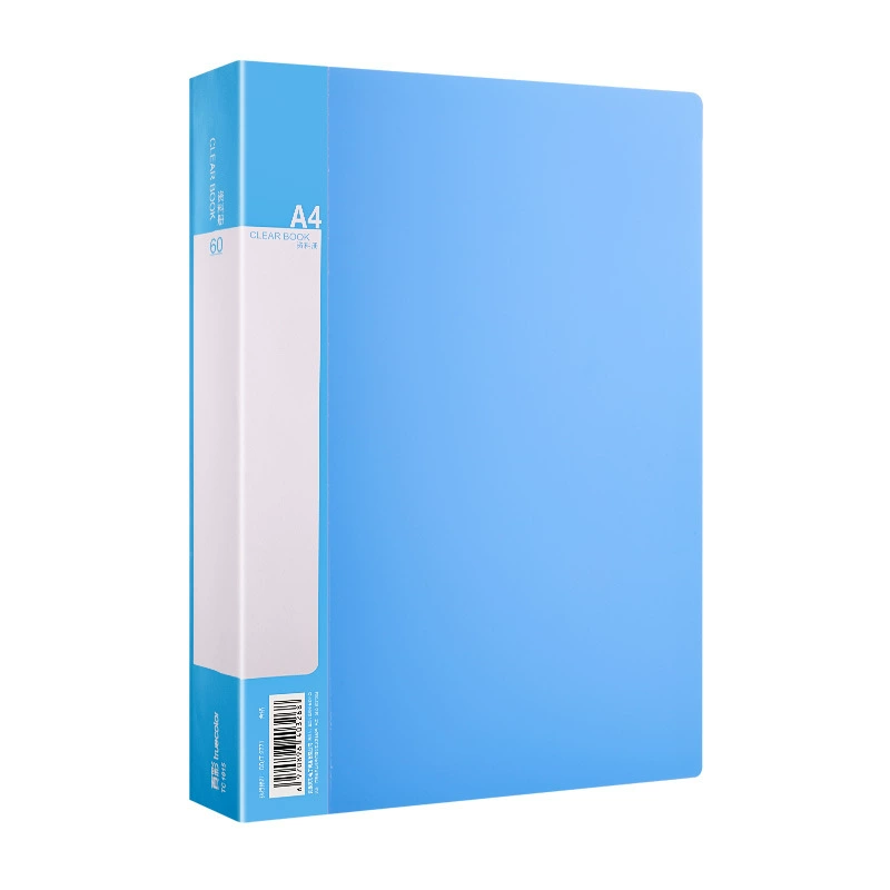 Folder bag a4 information book transparent insert information storage book folder file organizer office supplies binder