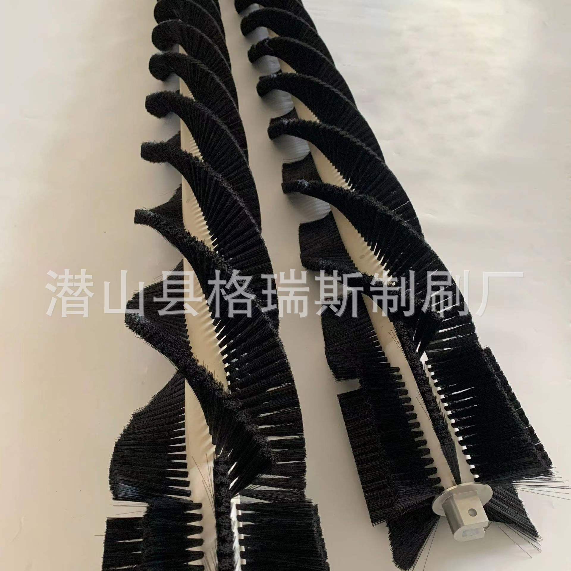 工业毛刷 除尘毛刷辊 智能机器人太阳能板光伏板清洗植毛滚刷