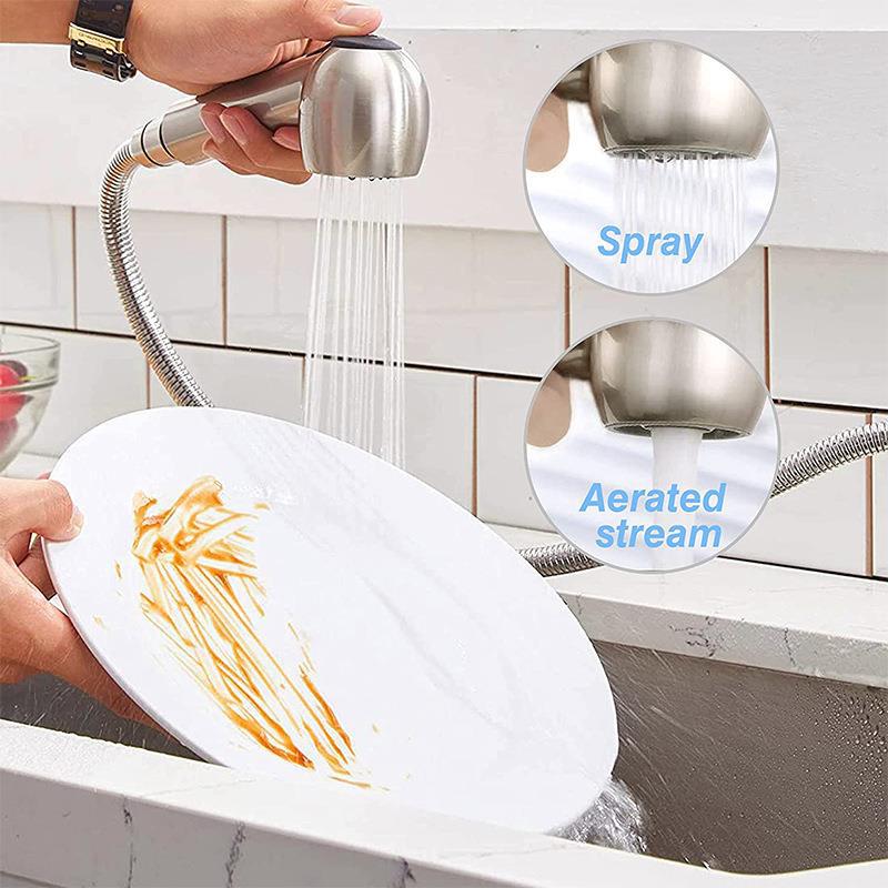 ABS shower head, kitchen sink, pull-out faucet, small shower head, two-function handheld shower head undefined